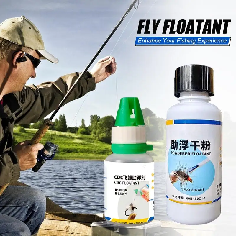 Dry Fly Floatant Zwiększ pływający efekt Naturalny ekstrakt Hydrolizowany Długotrwały w proszku muchowego Łatwe w przenoszeniu akcesorium do wędkarstwa muchowego