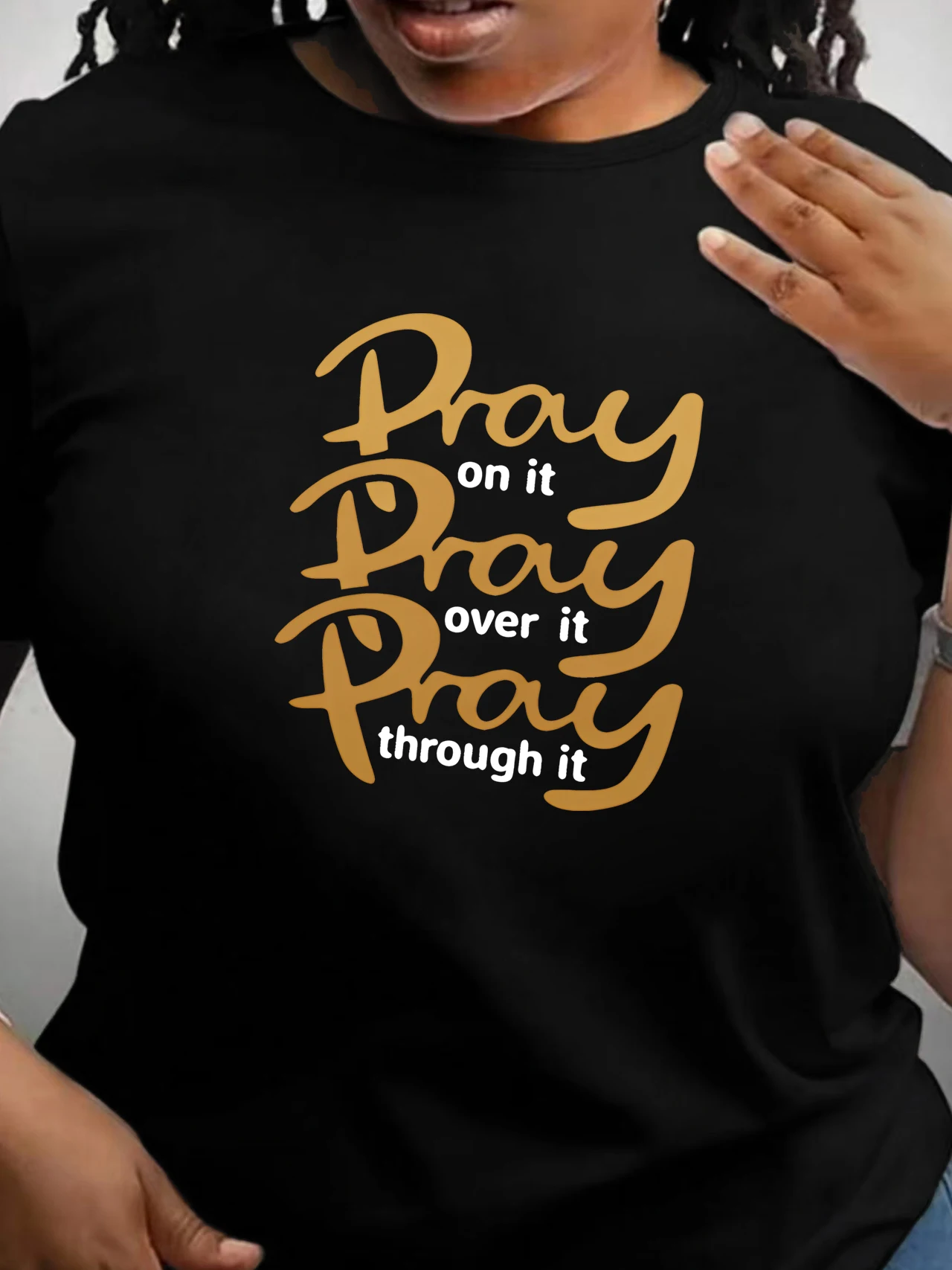 

【ZXH11111】Creative letter printed plus size women's round neck T-shirt summer casual short sleeved top street fashion versatile