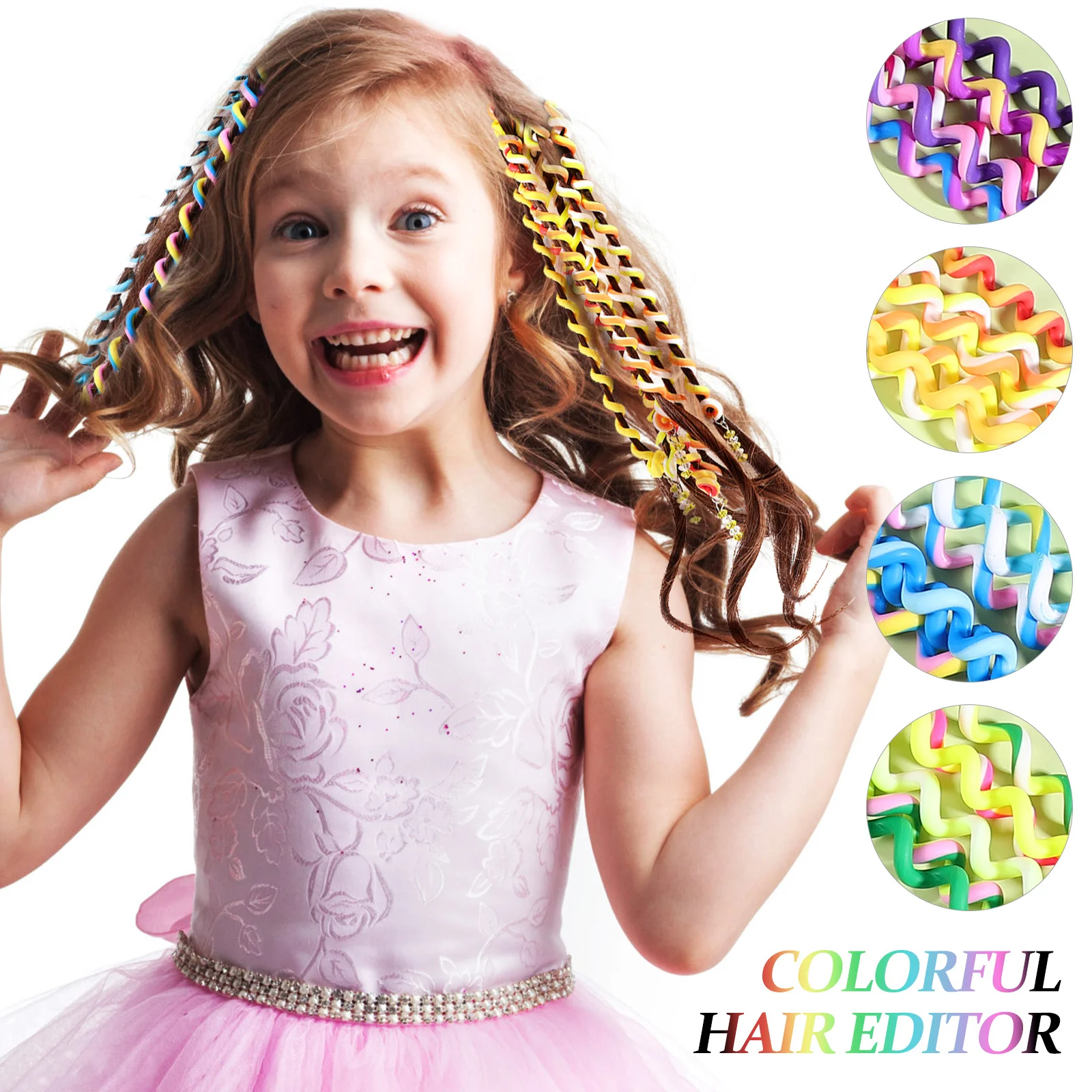 

42Pcs Colorful Hair Braider Spiral Tools Easy Use Lightweight Hair Accessories for Girls Trendy Braiding Styles