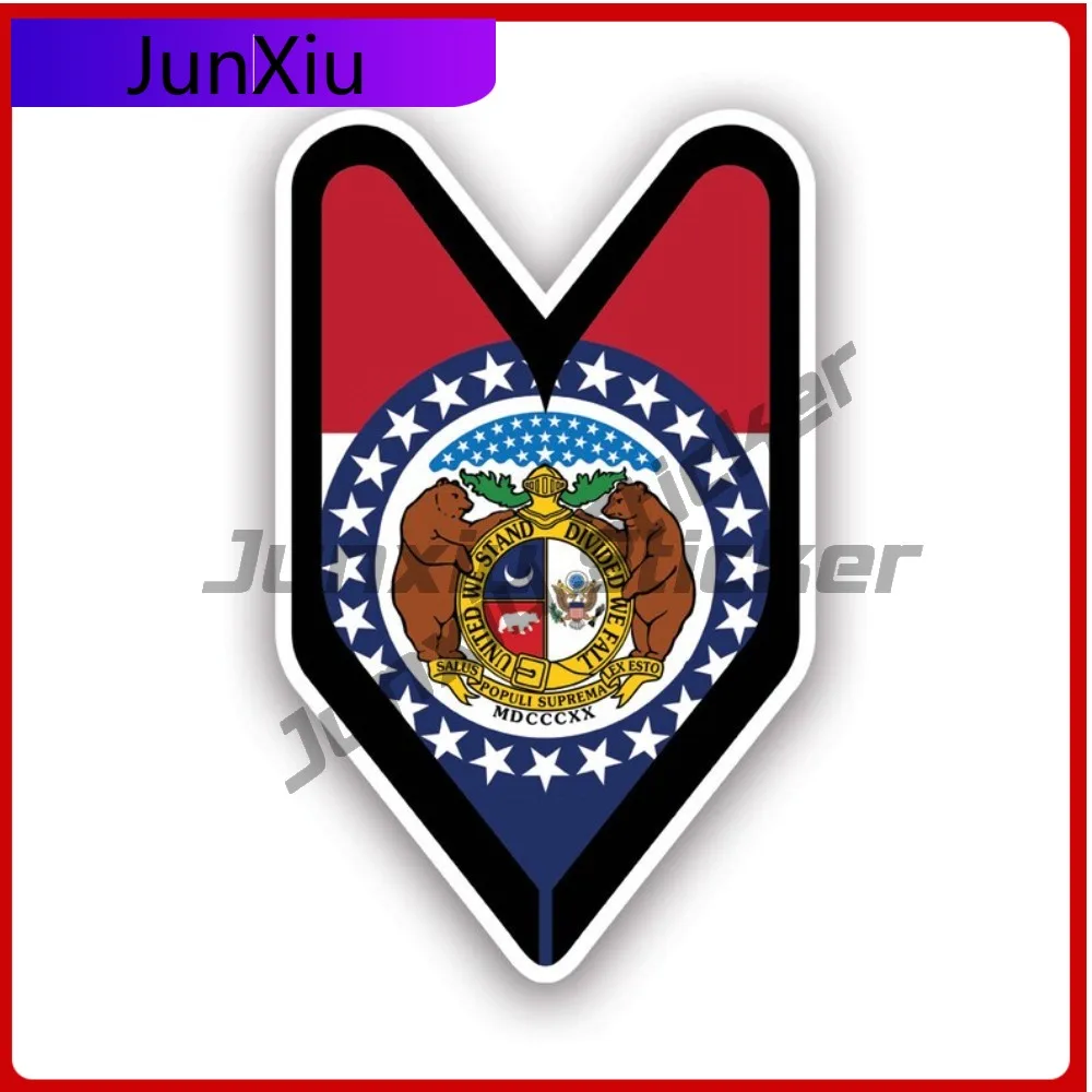 

Missouri Driver Badge Weather Resistant Sun Resistant Sport For Bumper Rear Windshield Motorcycle Easy To Remove Self Adhesive