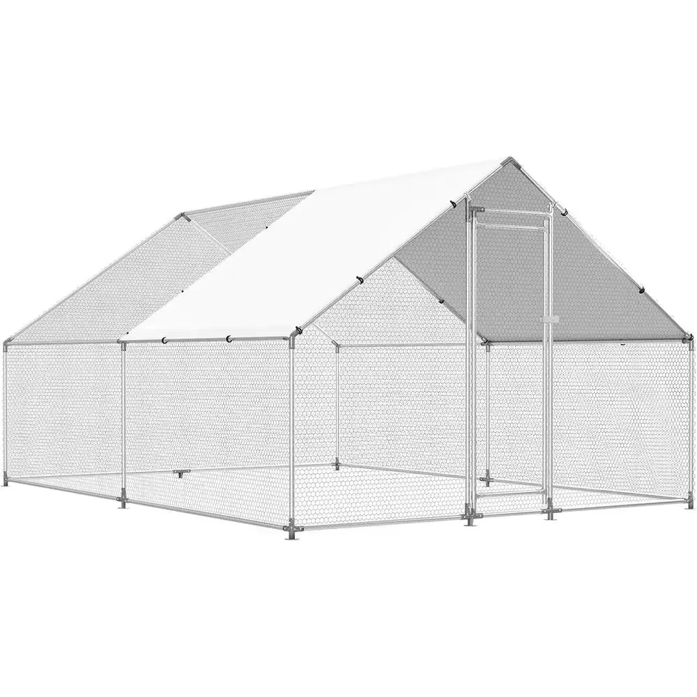 Pollaio con Copertura Impermeabile e Protezione UV per Allevamento di Pollame all'Aperto