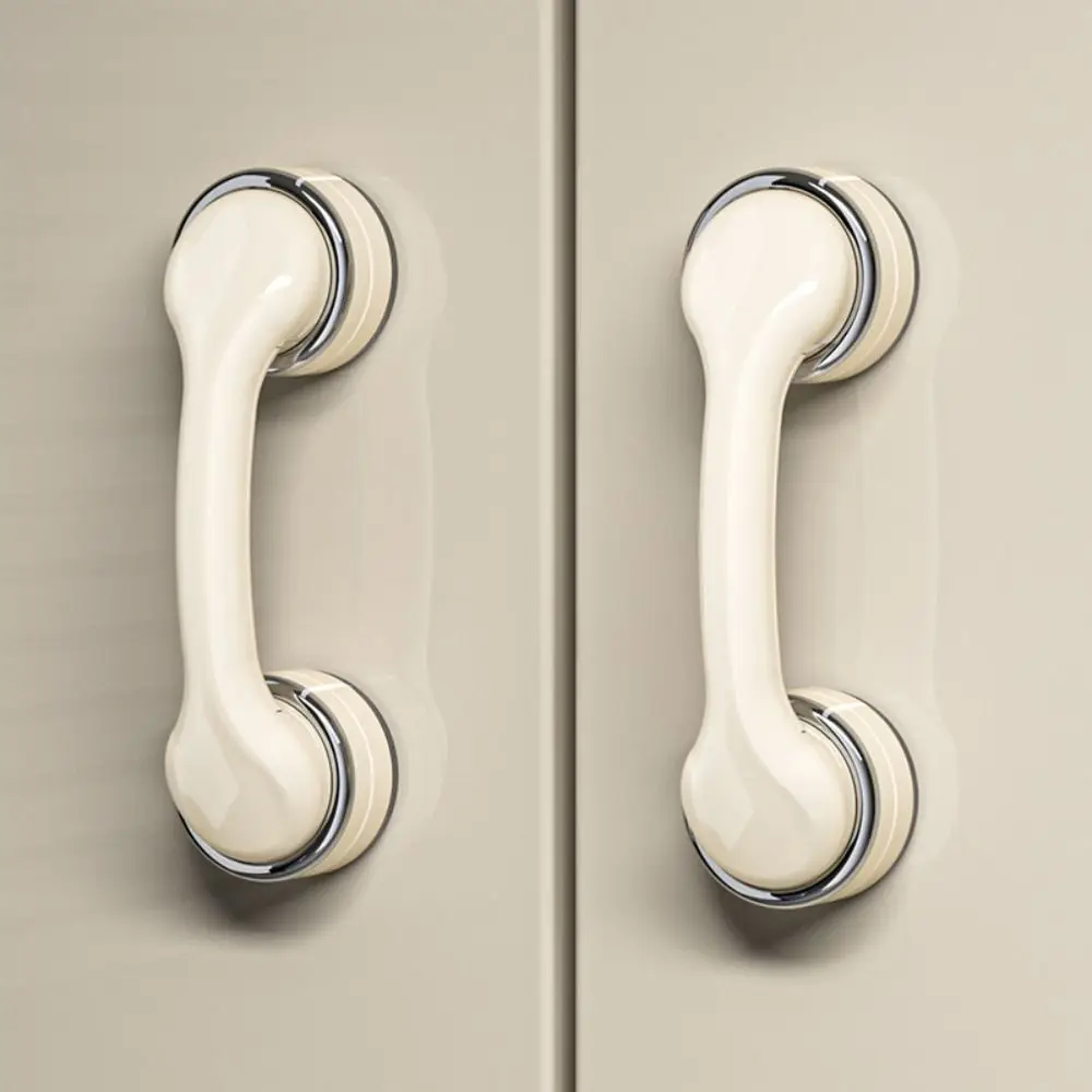 Offers Safe Grip Suction Cup Door Handle Removable Anti-slip Wardrobe Door Handle No Drilling Strong Suction