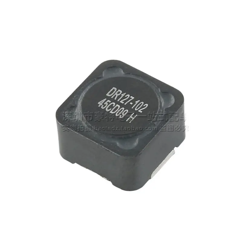 O indutor de proteção do poder superior, DR127-102-R Integral importado, 1MH 1.14A, pode bater em linha reta, 10pcs, novo