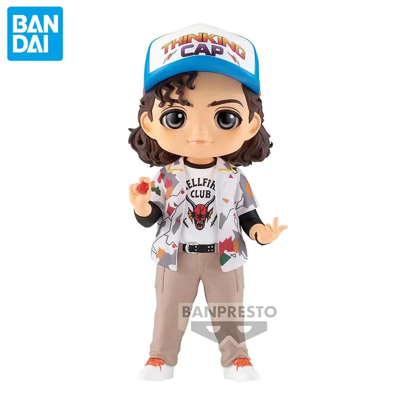 In Stock Original Bandai BANPRESTO Stranger Things Dustin Lucas Anime Collectible Boxed Model Dolls Toy Ornament Genuine Gift