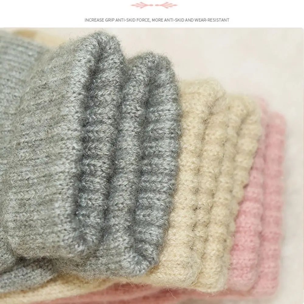 Cartoon 2-6 Year Old Gloves Crochet Hooks Bear Cold Proof Warm Mittens Windproof Full Finger Thermal Snow Gloves Autumn Winter