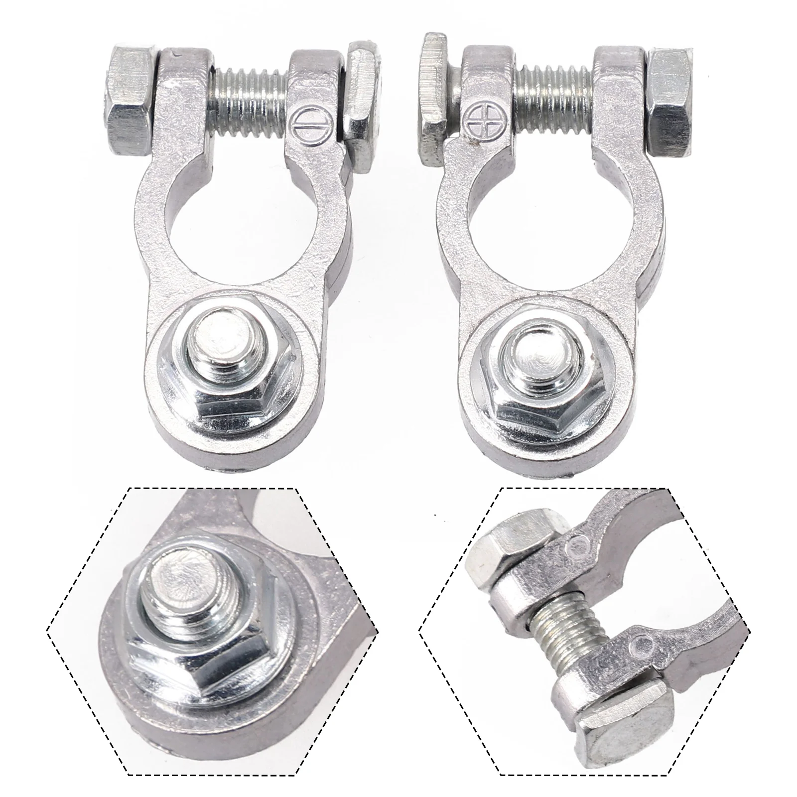 High Quality Terminal Clamp Battery Terminal Clamp Leisure Clamps Battery Clamp Vehicle Aluminum Alloy Connector Set