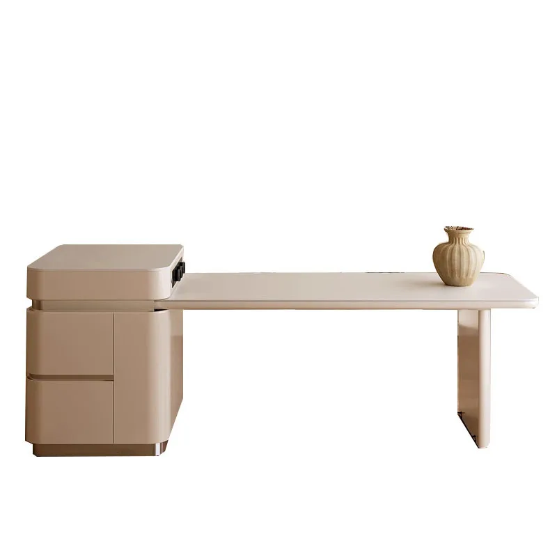 cx island table integrated rock slab cream wind restaurant retractable home kitchen guide table