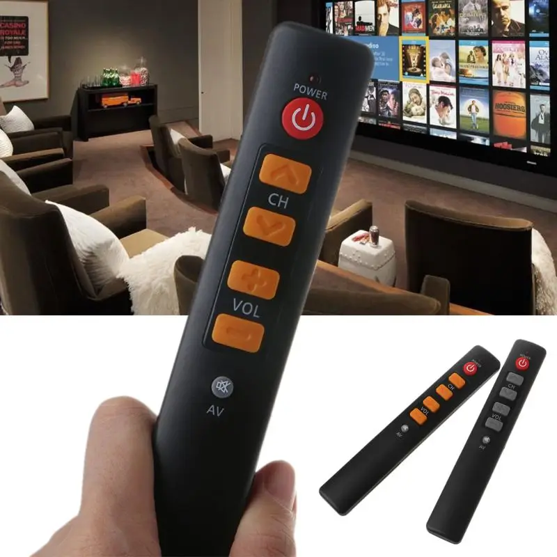 for Smart Learning Remote Control for TV STB DVD DVB  Box HIFI Universal Controller with 6 Big Buttons Easy Use for EL