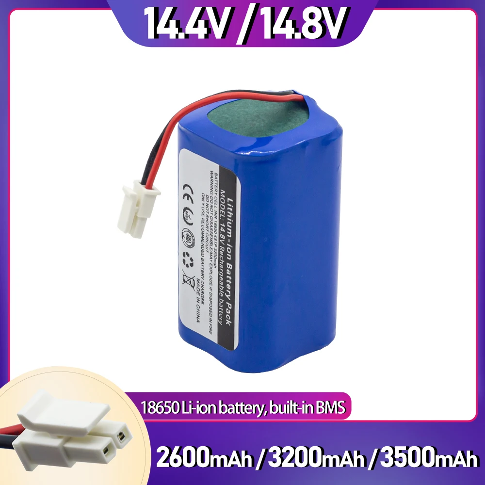 14.4/14.8V 2600mAh/3500mAh for Polaris Imou Bagotte BG800 battery Battery of sweeping robot charging battery cleaner accessories