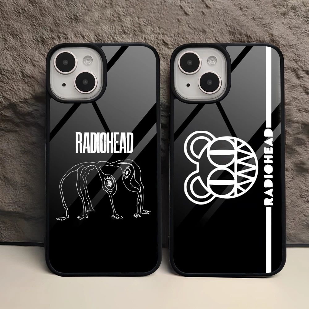 Cartoon Design Radiohead Phone Case PC+TPU For S24 Ultra Samsung Galaxy S23 S21 S22 S10 S20 S30 Plus Note 20 Back Covers