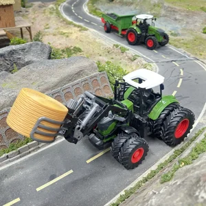 Large -scale tractor toys, DIY FARMER CAR PLAYSET, Trailer Transport, Engineering Birthday Gifts 8 Main Sales Toy Truck - №6