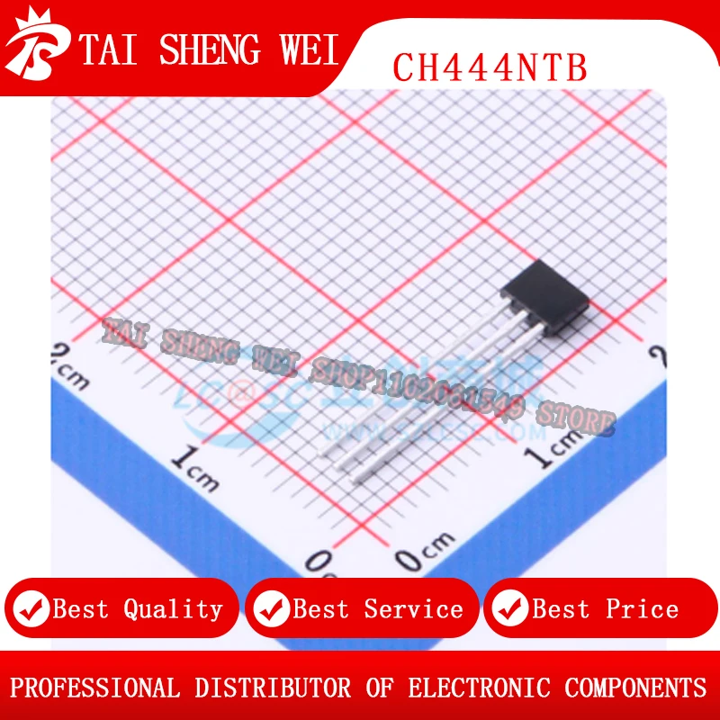 5 pcs of new original CH444NTB package TO-92 silk screen C444 Yirui latching Hall effect sensor IC chip