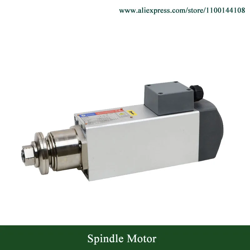 Lower Speed 3000RPM 0.75KW Air Cooled Blade Spindle Motor 750W Square Spindle Motor For Wood/Plastic