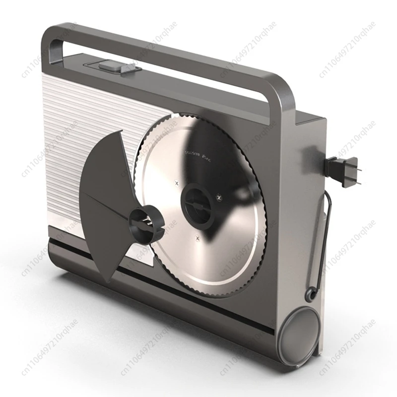 

110V Foldable Multifunctional Slicer Household Automatic Steak Fat Beef Roll Bread Baguette Fruit Slicer