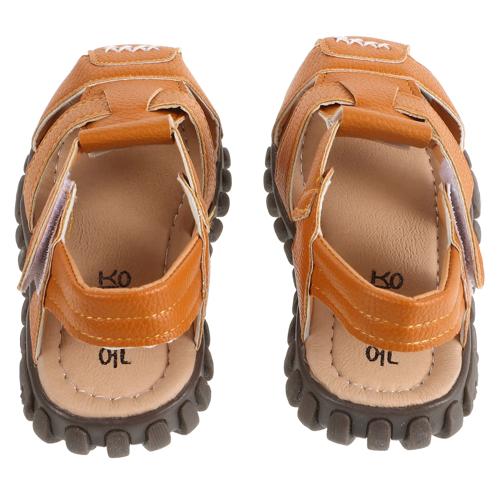 زوج واحد من الصنادل الناعمة للأطفال، أحذية شاطئ صيفية خفيفة الوزن قابلة للتنفس للأطفال في الهواء الطلق والمشي ومريحة ومغلقة من الأمام للأولاد