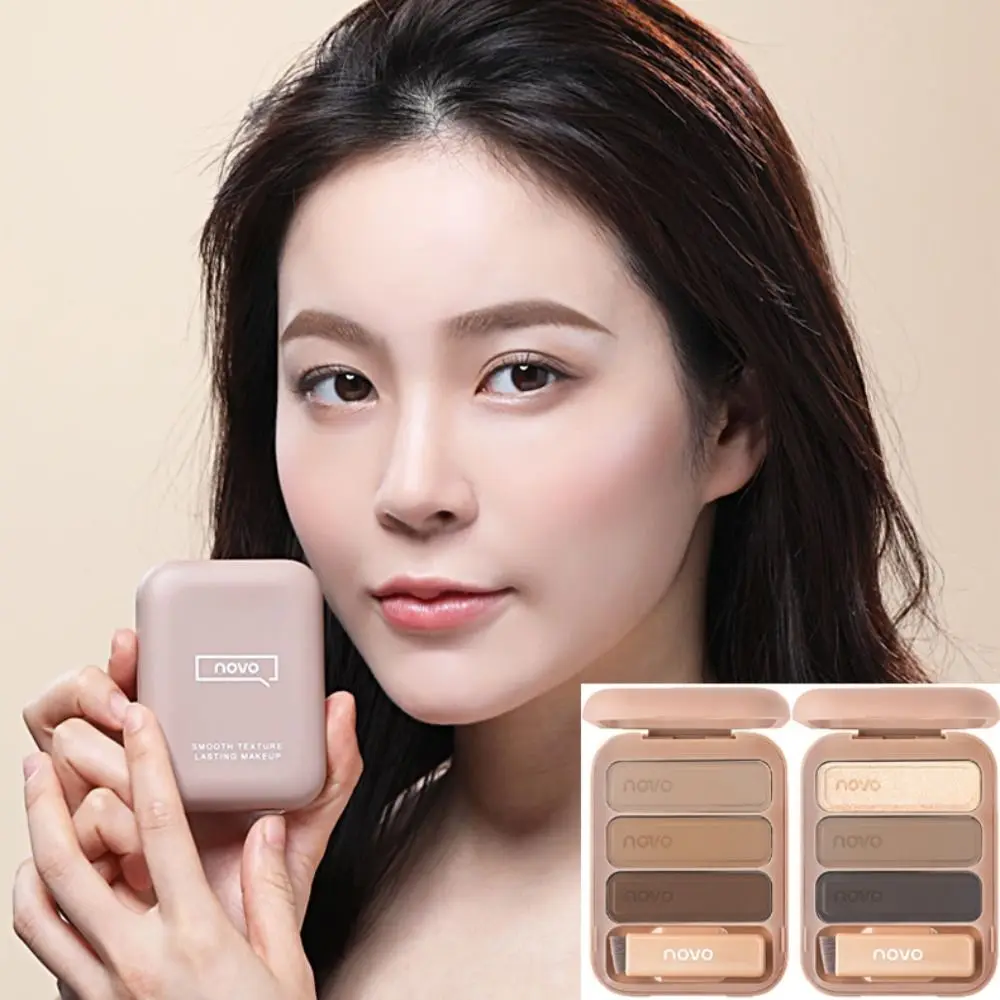 

with Folding Brush Eyebrow Dye Cream with Mirror Sweat-proof Three-color Eye Brow Cream Tinted Cosmetics Long-lasting