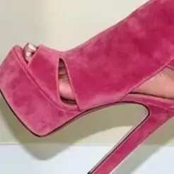 Women Peep Toe Cutout Knee High Boots Suede Platform Stiletto High Heels Buckle Strap Sexy Party Nightclub Ladies Sandal Boots