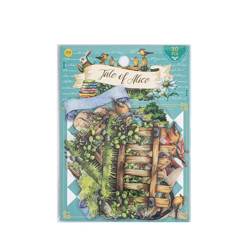 30pcs/lot Kawaii Stationery Stickers Nostalgia letterhead Diary Planner Decorative  Sticker Scrapbooking Journal DIY Craft