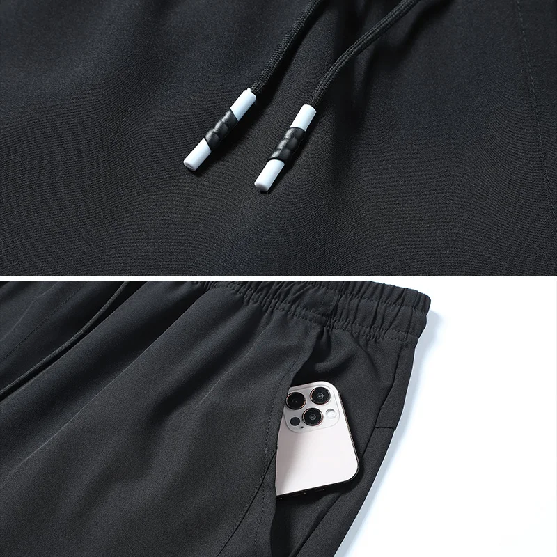 Running Pants Cooling Summer Ice Silk Pants Soft Stretchy Pant Loose Casual Quick-Dry Workout UV Protection Lightweight Trousers image 3