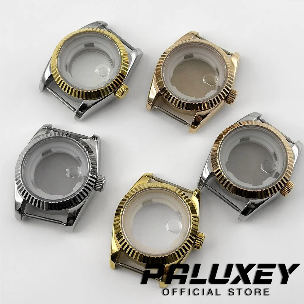

31MM Fluted Curved Waterproof Sapphire Glass NH05 Watch Case for Ladies Women For Fit NH05 NH06 Movement