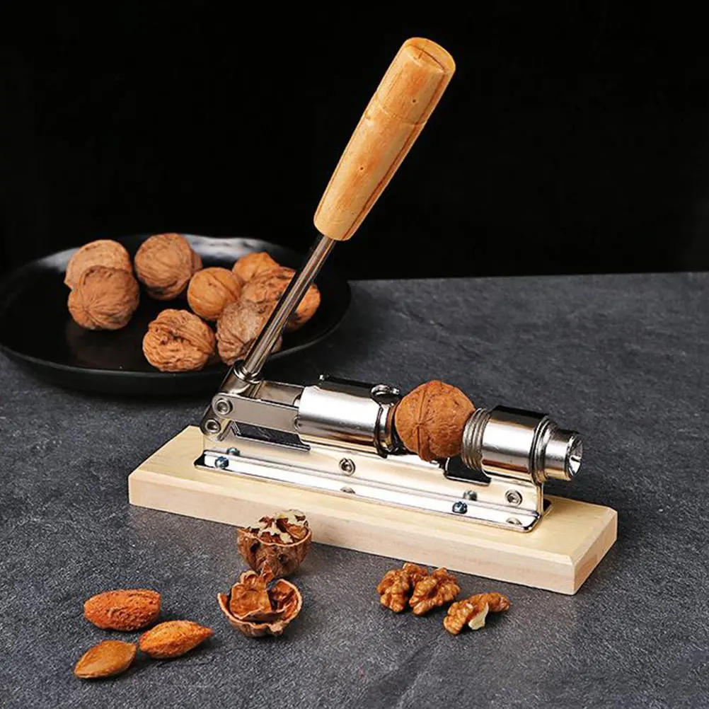 

Walnut Opener Stainless Steel Green Tool Fresh Kitchen Gadgets Portable Clamps Metal Veggie Fruit Tools