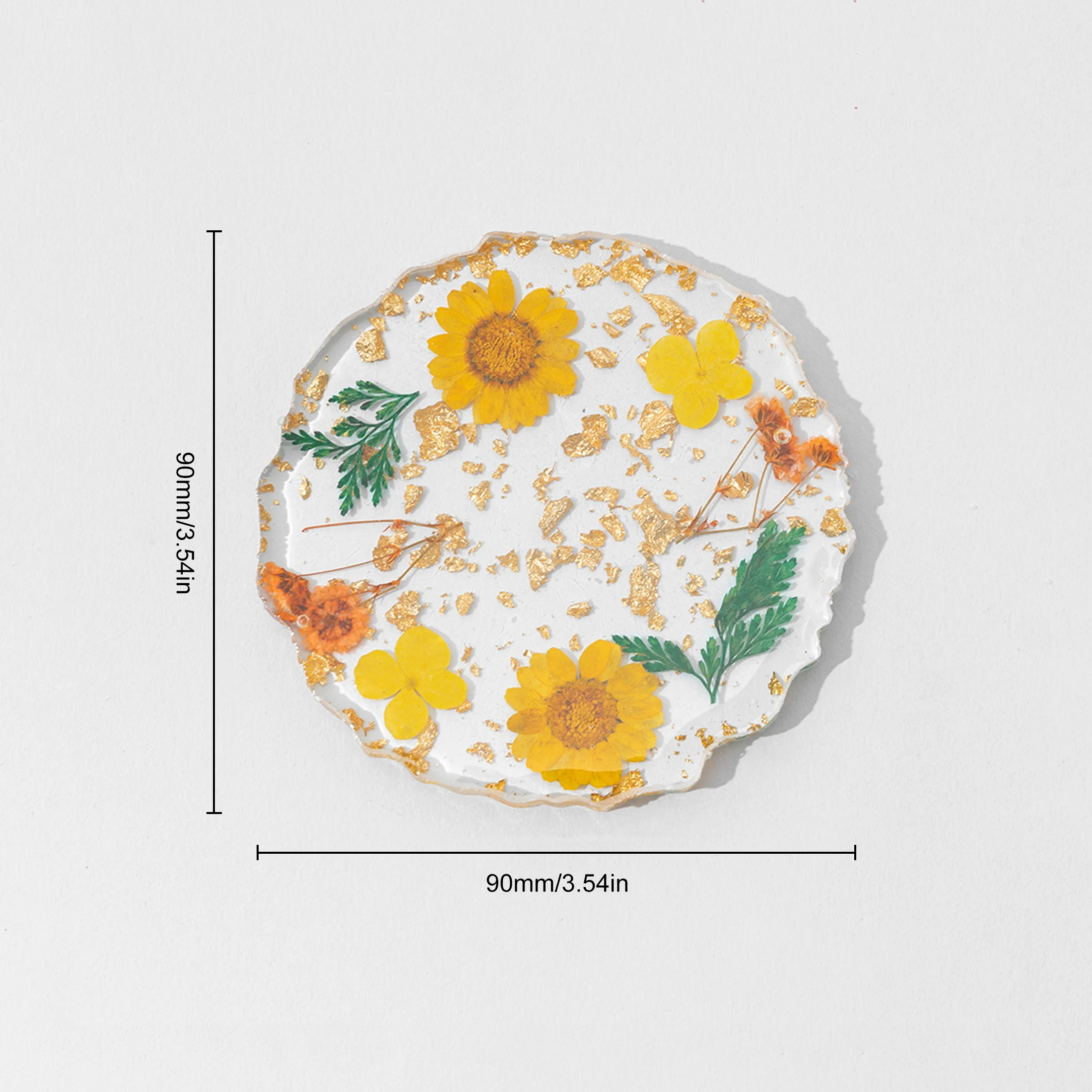 Paleta de colores para uñas, paleta de lámina dorada de flores secas, paleta de dibujo para mezclar, esmalte de Gel, estante de exhibición artístico, herramienta de accesorios de manicura