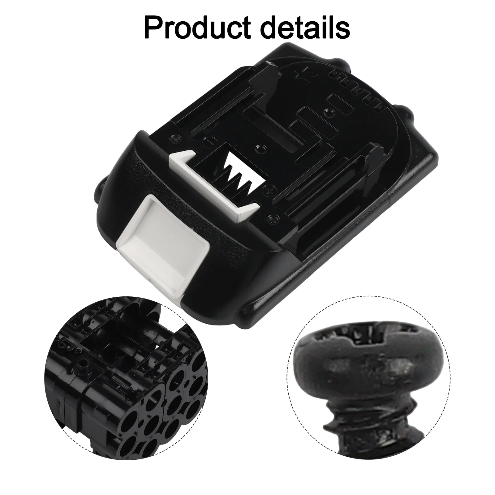 

Battery Case Kit DIY Battery PCB Battery Pack Recharging Environmental Condition Support For Original Chargers ABS Material