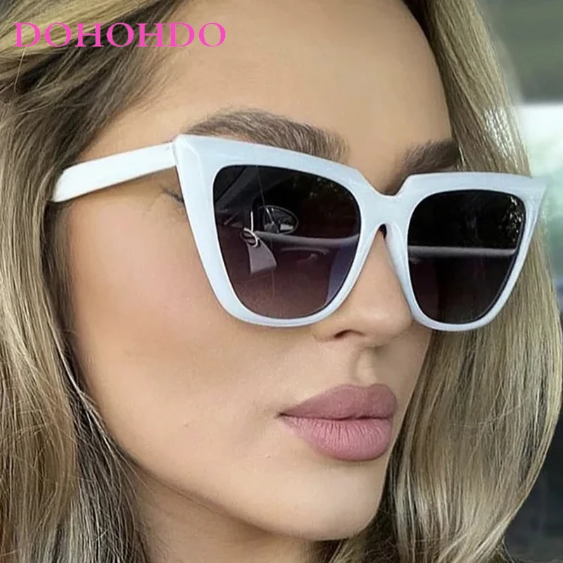 

Luxury Vintage Oversized Cat Eye Women Men Sunglasses Fashion Designer Shades Outdoor Traveling Drive Eyewear Unisex UV400 Очки