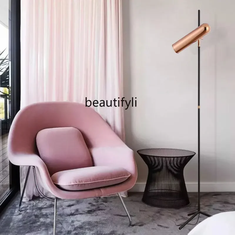 1zNordic غرفة المعيشة الإبداعية الحد الأدنى الحديثة السرير غرفة نوم ترايبود الحد الأدنى الدنماركية مخطط نموذج غرفة مصباح أرضي