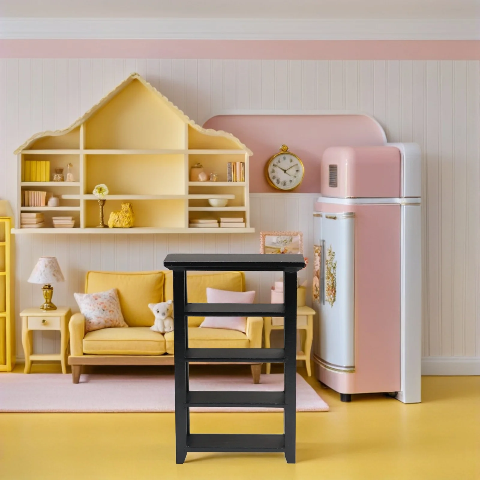 Mini meubles de maison décoratifs, Mini bibliothèque en bois, étagère à livres de Simulation, matériau en bois de qualité supérieure, Durable, sûr, léger et réaliste