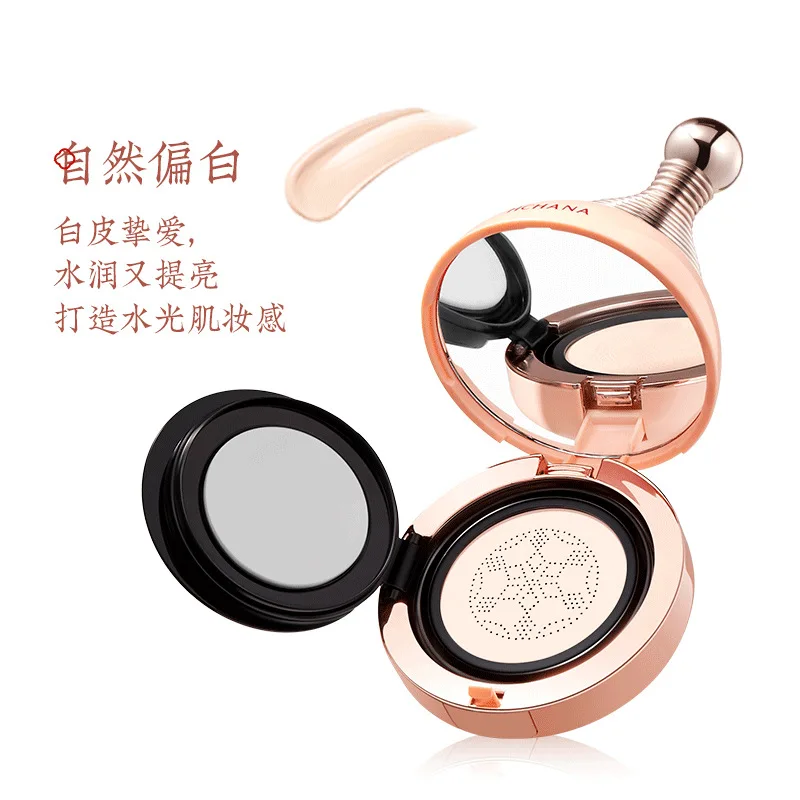 Split Yeast Beauty Cushion Foundation Silky Light Mist Oil Control Finishing Loose Powder Concealer Oil Control Makeup Set