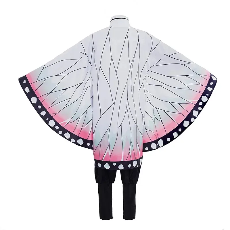 2025 yiyi Demon Slayer tejido completo de plumas fantasma asesino uniforme del equipo gusano Cosplay conjunto Kochou Shinobu