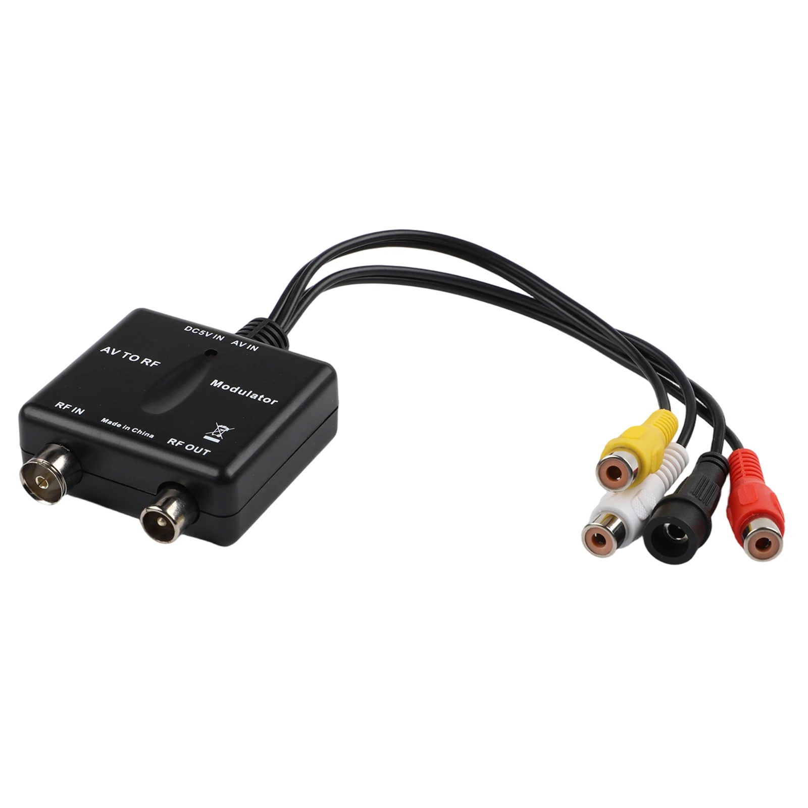 Black NTSC Output Modulator Easy Installation RF Modulator Demodulation Converter Professional Manufacturing Stable Performance