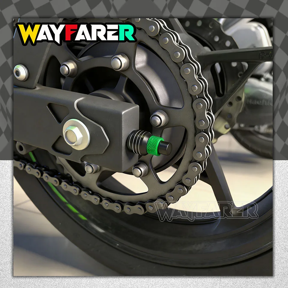 Rear Wheel Chain End Adjuster Trim Screw Cover For Ninja ZX-4RR ZX4RR ZX4R ZX25R ZX25RR ZX-4R 25R 25RR Motorcycle Accessories