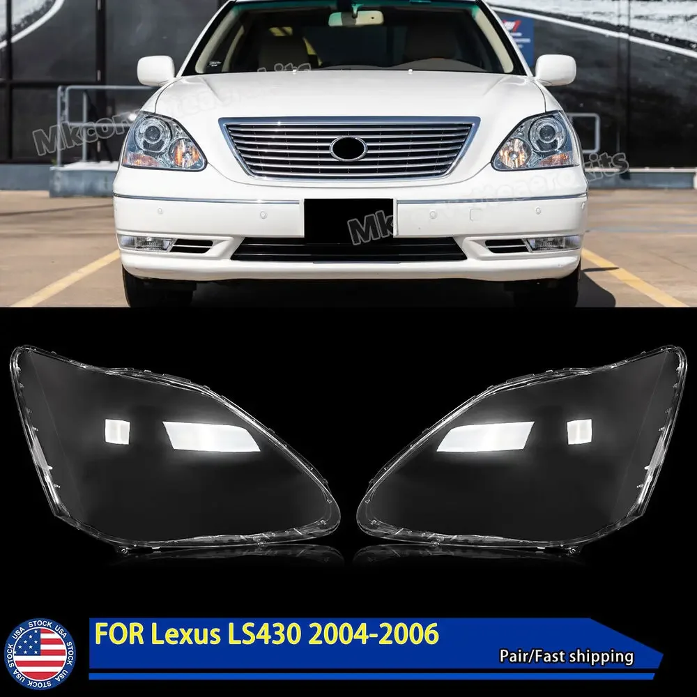 Headlight Headlamp Clear Lens Cover For 04-06 Lexus LS430 Left Right Replace USA