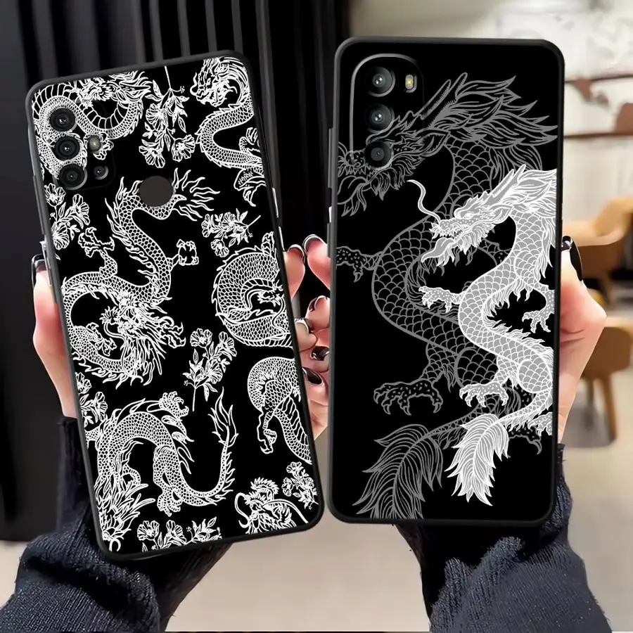 Крутой мягкий чехол для телефона с китайским драконом для Moto S30 Pro X30 Pro Edge 20 30
