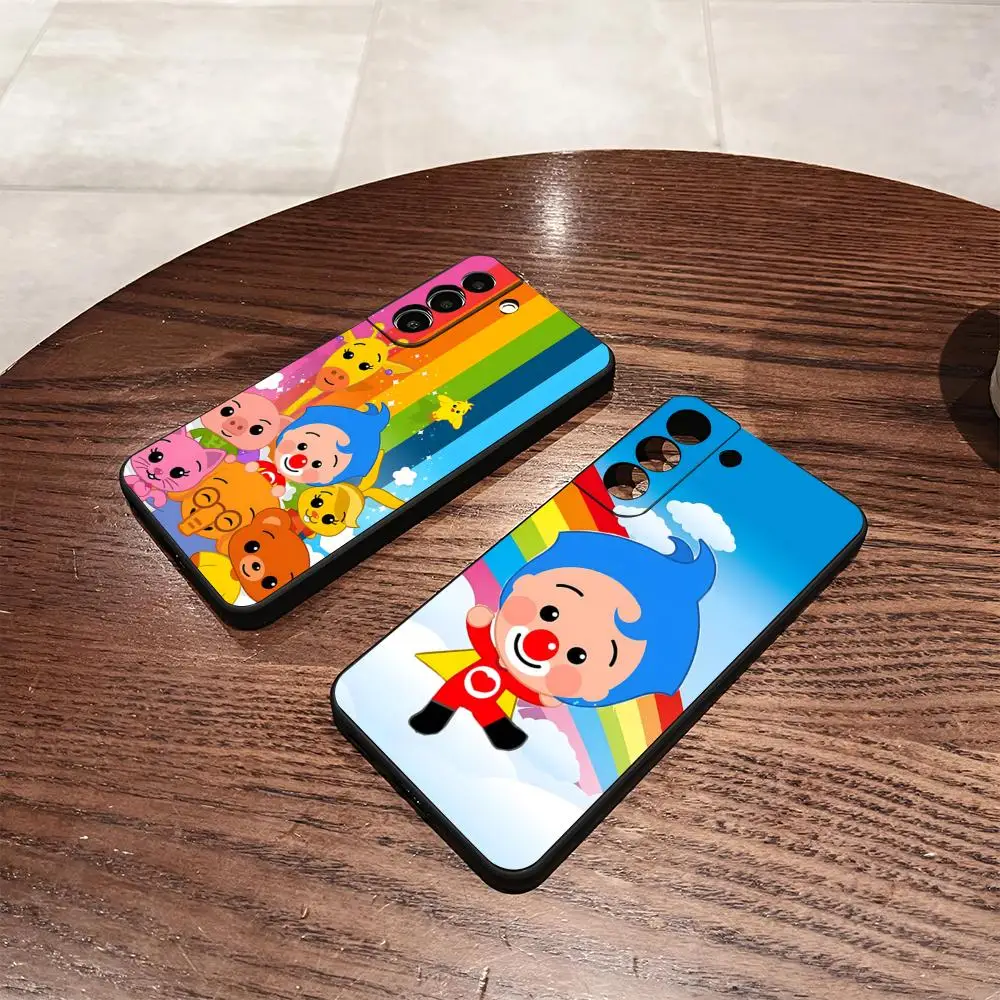 P-Plim P-Plim Phone Case For Samsung S26 S25 S24 FE S23 S22 S21 Plus S20 Ultra Note20Ultra Black Soft Shell