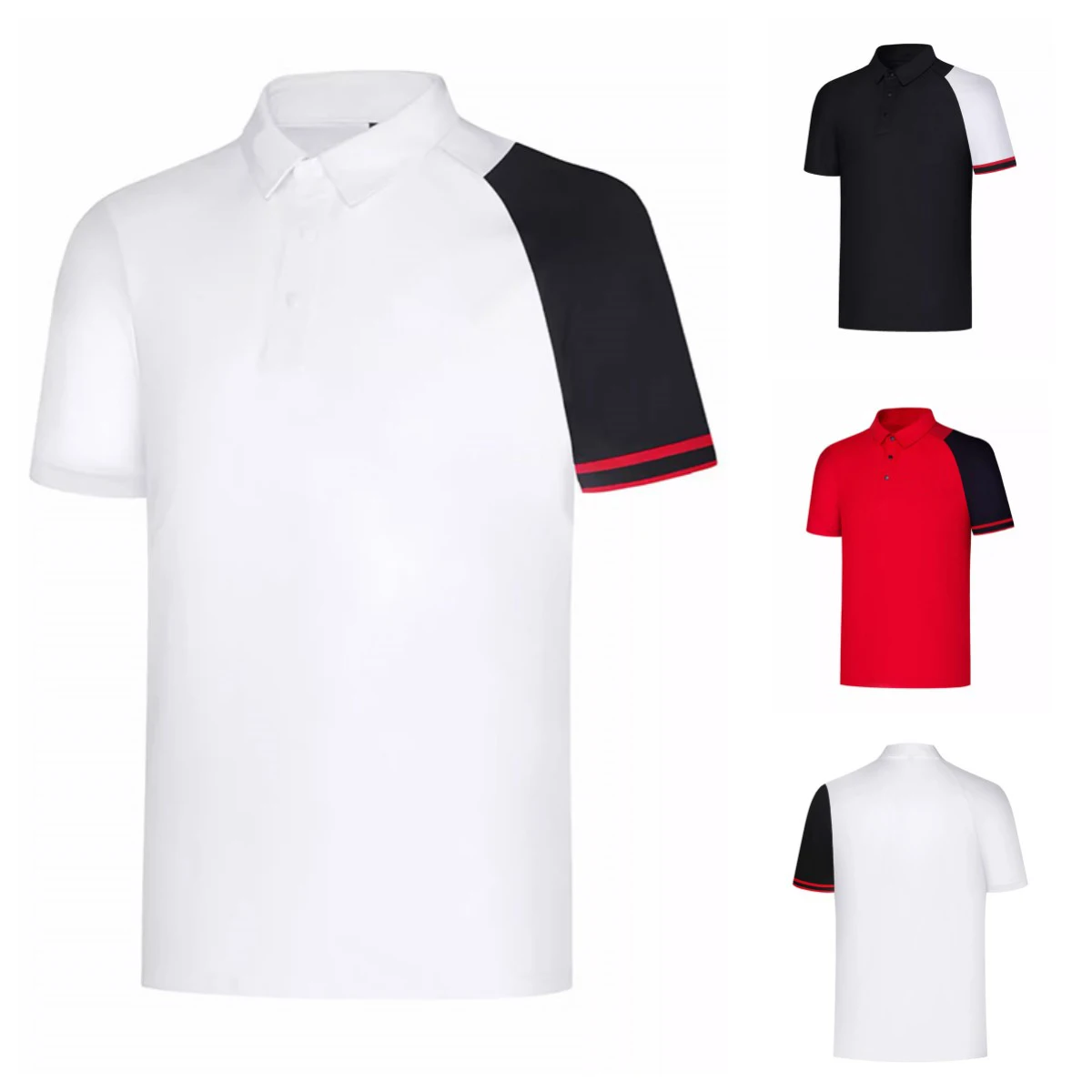 

New Golf wear Men's Short sleeve Top Quick drying Breathable Sports Jersey Polo Shirt Versatile Fashion Style