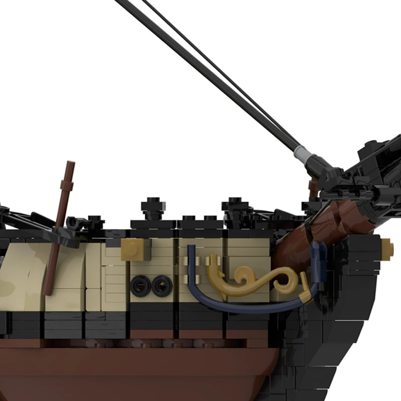 2636 pièces Briques de construction HMS Meteor MOC, Blocs modulaires personnalisables, Design créatif simple et populaire, Jouet d'assemblage DIY pour garçons, Cadeau