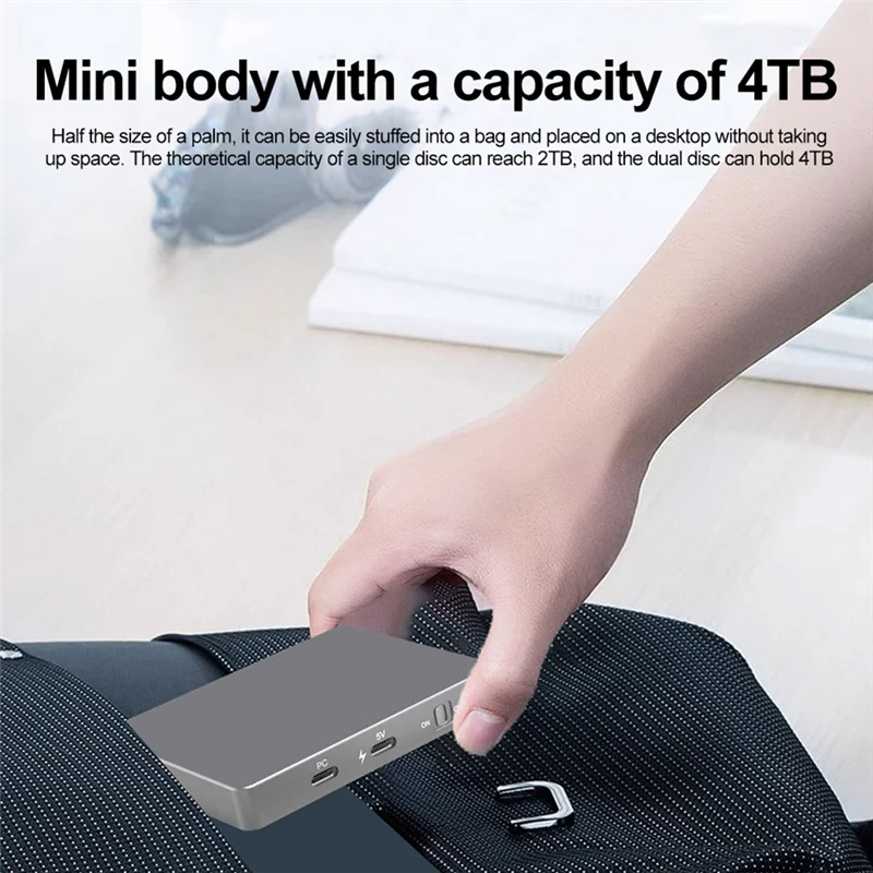 TTKK-M. 2 Nvme SSD 인클로저 듀얼 베이 10Gbps USB C 3.2 GEN2 외장 하드 디스크 케이스 PCIE NVME 프로토콜 M.2 2280/60/42/30