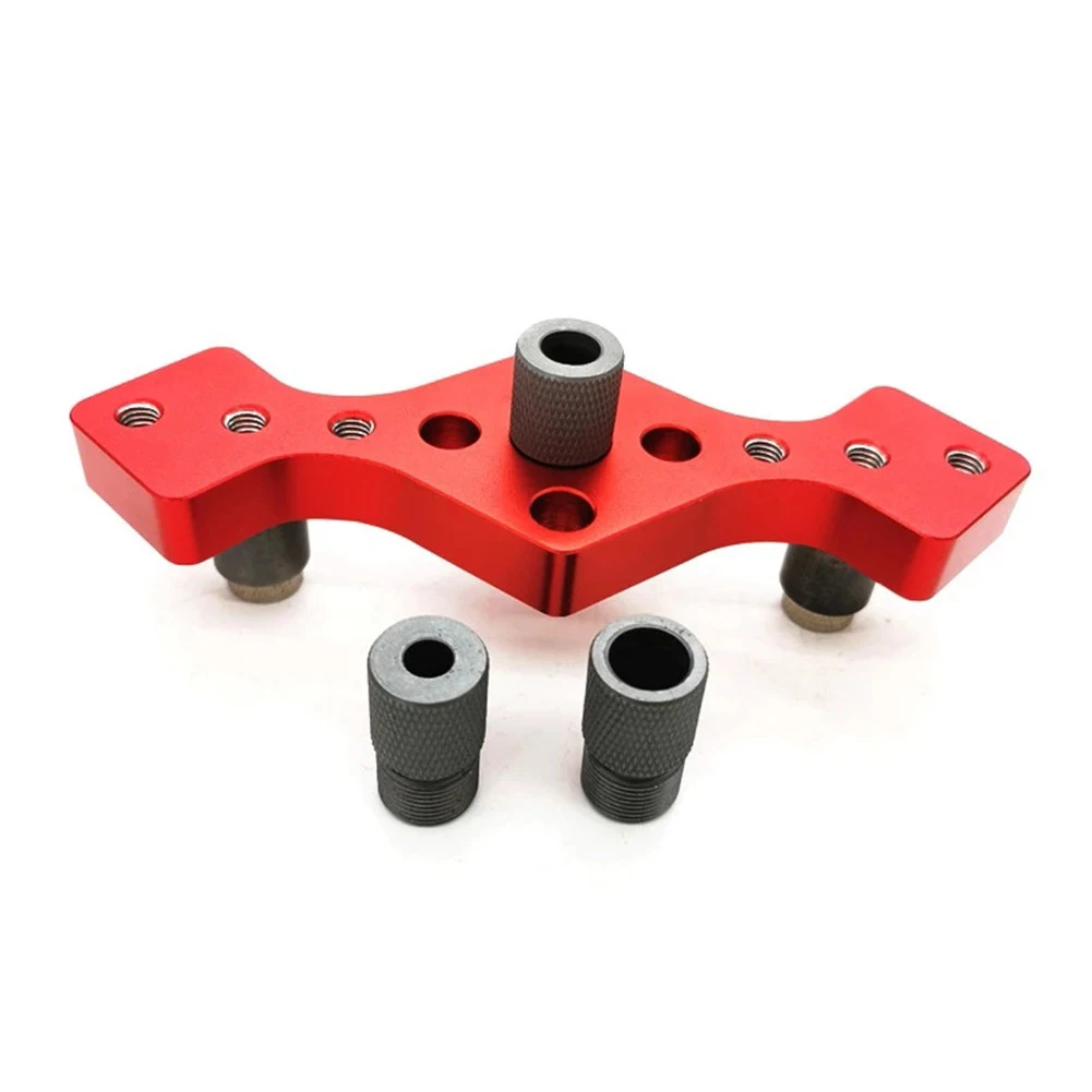 

8Pcs Straight Hole Positioner 6/8/10mm Dowelling Self Centering Drill Guide Kit Woodworking 3-in-1 Punch Locator Hole Opener