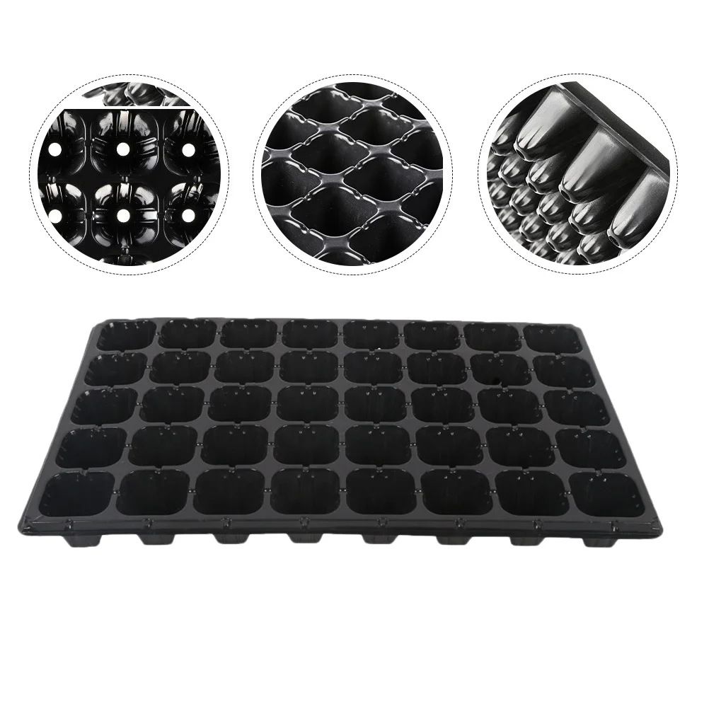 

10PCS Seedling Trays Durable PVC Material Garden Propagator Kit for Indoor Planting Cell Trays Healthy Growth
