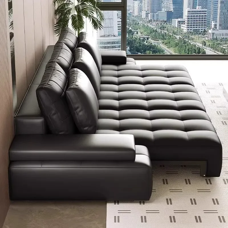 exquisite craftsmanship Electric push bed, Italian zero against the wall, functional sofa living room small apartment telescopic