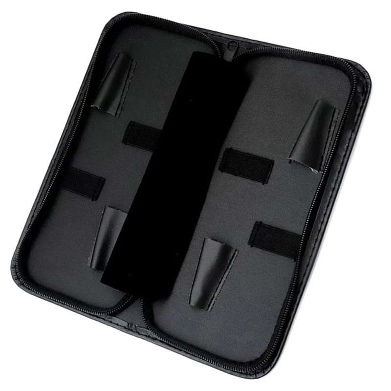 PU Leather Haircut Scissors Bag Hairdressing Hairstyling Scissors Case Multifunction Professional Salon Zipper Pouch Bag