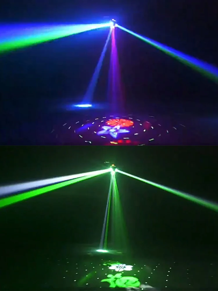 DMX Colorful LED Moving Head Light Beam Patterns Laser Golden Strobe Effects DJ Lighting Show Wireless Remote Disco Party Lights view 6