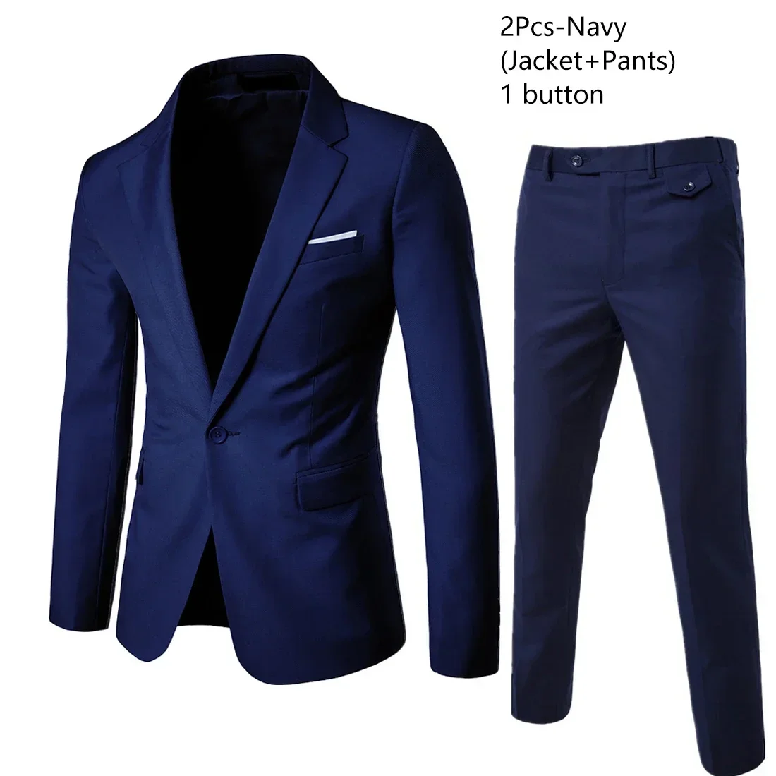 Costumes de mariage de luxe pour hommes, ensemble de 2 tenues élégantes, blazers de mode, vestes cla