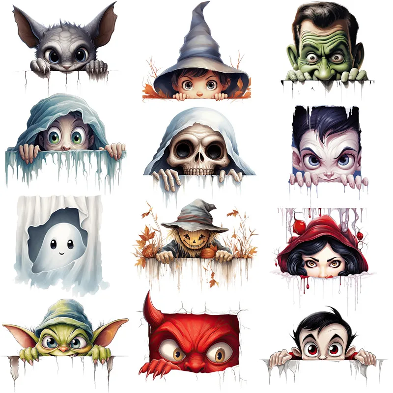 

Смешные скрытые наклейки на Хэллоуин, Стикеры для рукоделия и скрапбукинга, детские игрушки, наклейки, DIY канцелярские принадлежности