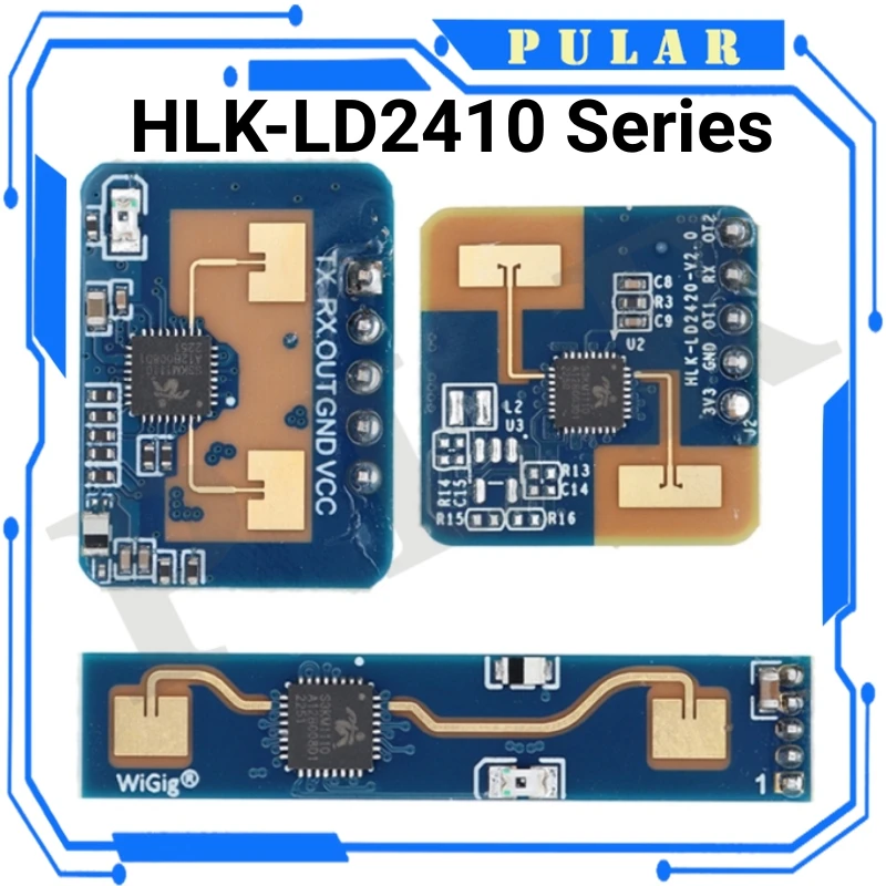 New HLK-LD2410 5V Mini High Sensitivity 24GHz Human Presence Status Sensor Radar Module PLR Consumer Electronic