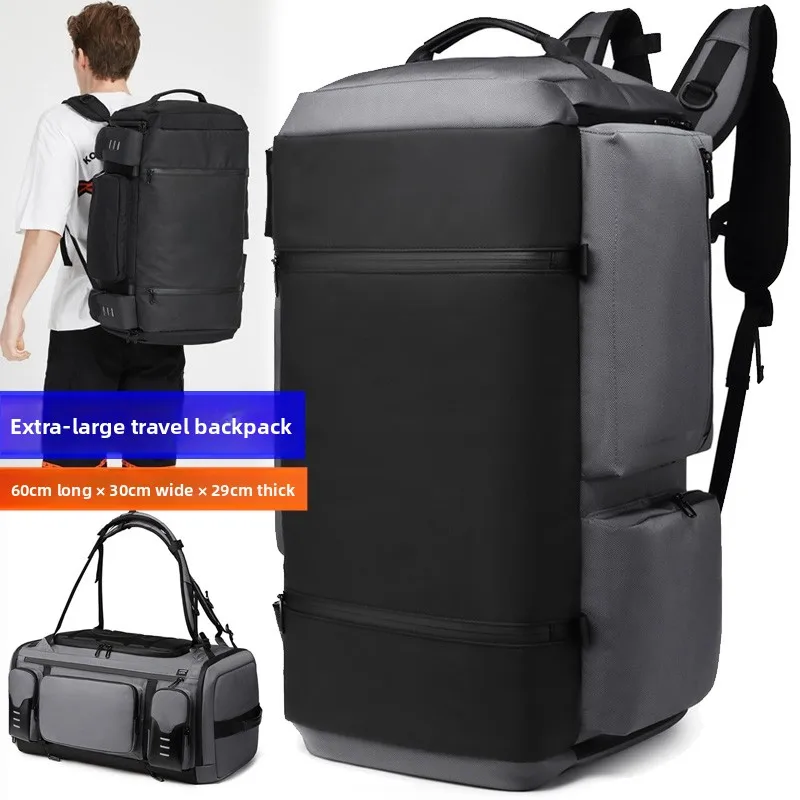 

Мужская большая сумка Capaci для путешествий на открытом воздухе, ручная многофункциональная повседневная спортивная сумка из бычьей ткани, водонепроницаемая