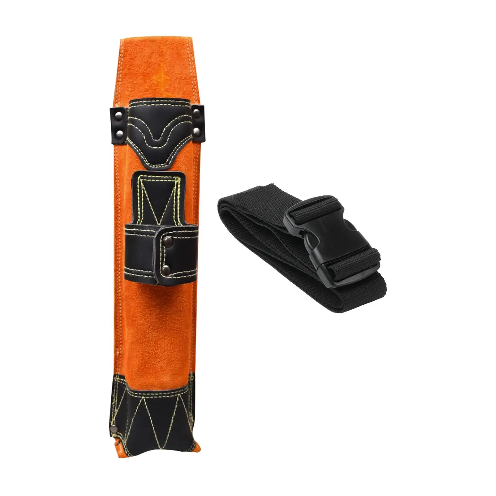 Welding Rod Electrodes Holder Waist Bag Orange and Black Anti Scalding